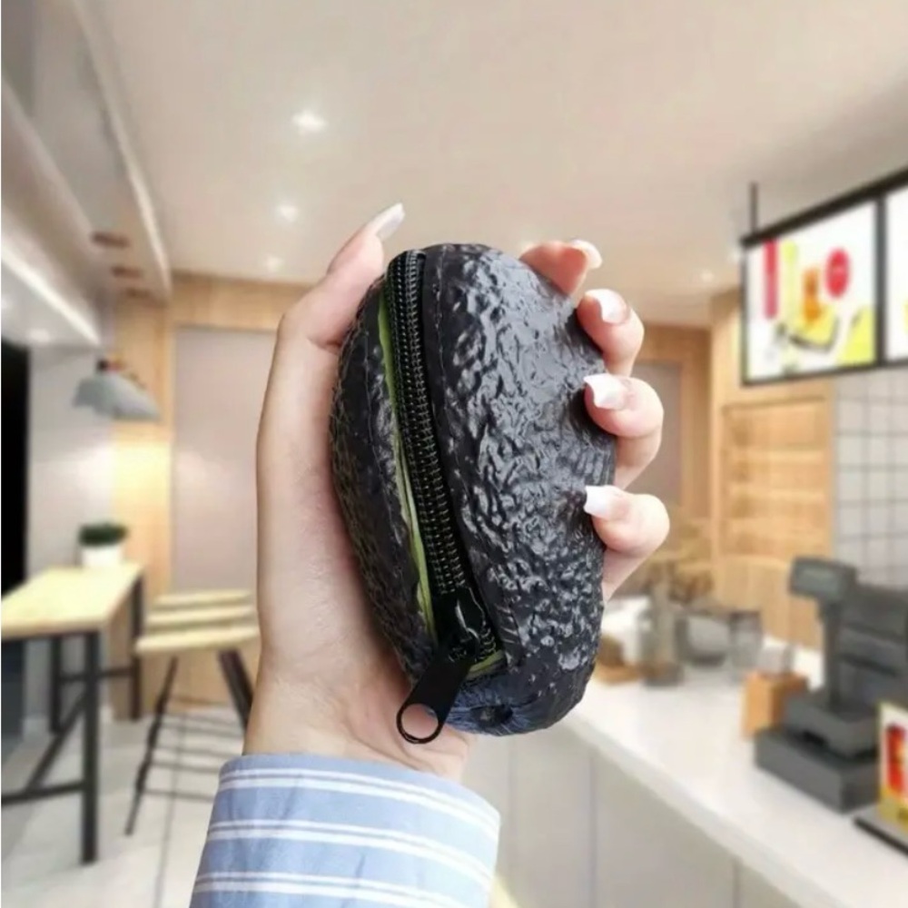 AVOCADO COIN PURSE / SECRET HIDING PLACE REALISTIC LOOKING AVOCADO 🥑 STASH SPOT